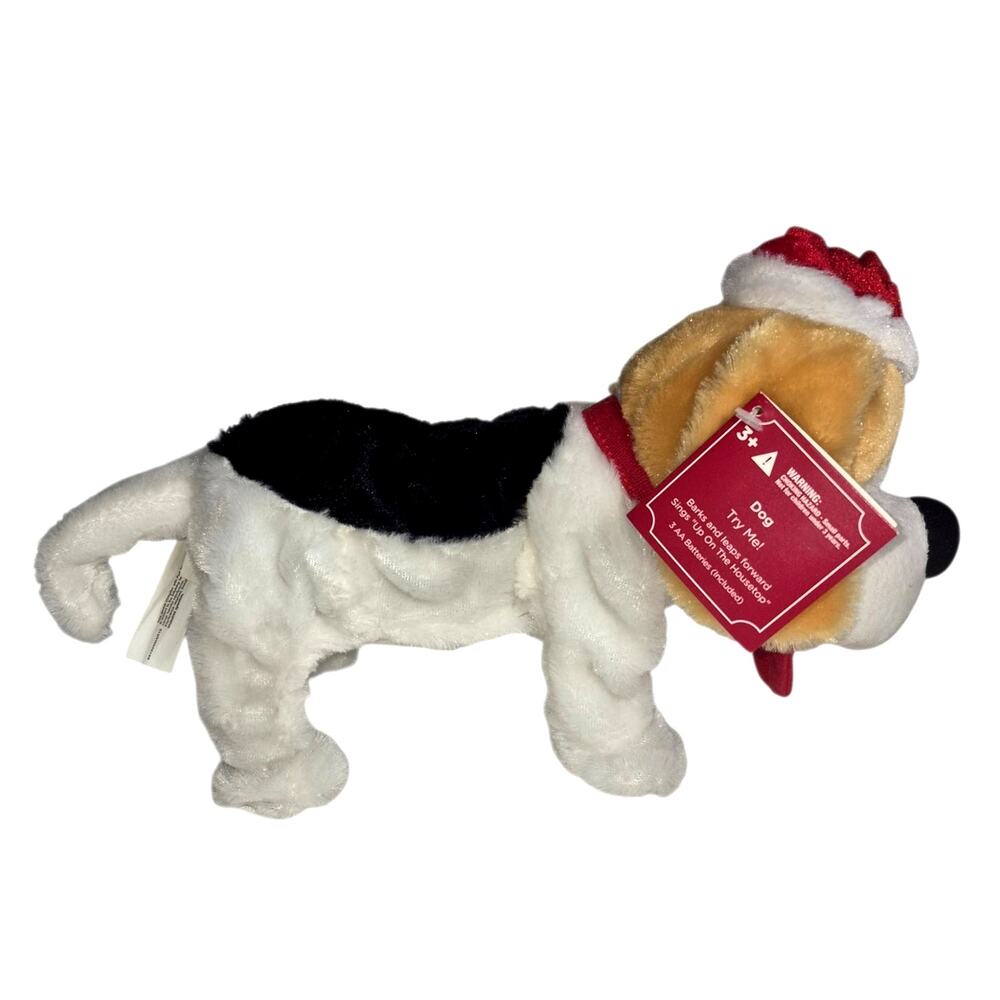 Gemmy Industries Animated Music & Motion Plush Christmas Dog Toy Works